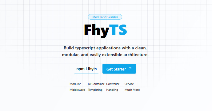 FhyTS: Framework TypeScript Modular dan Ringan